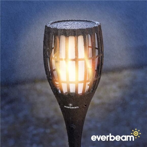 Solar Torch Light Flickering Flame - Our Waterproof Outdoor Solar Tiki Torches - Picture 6 of 7